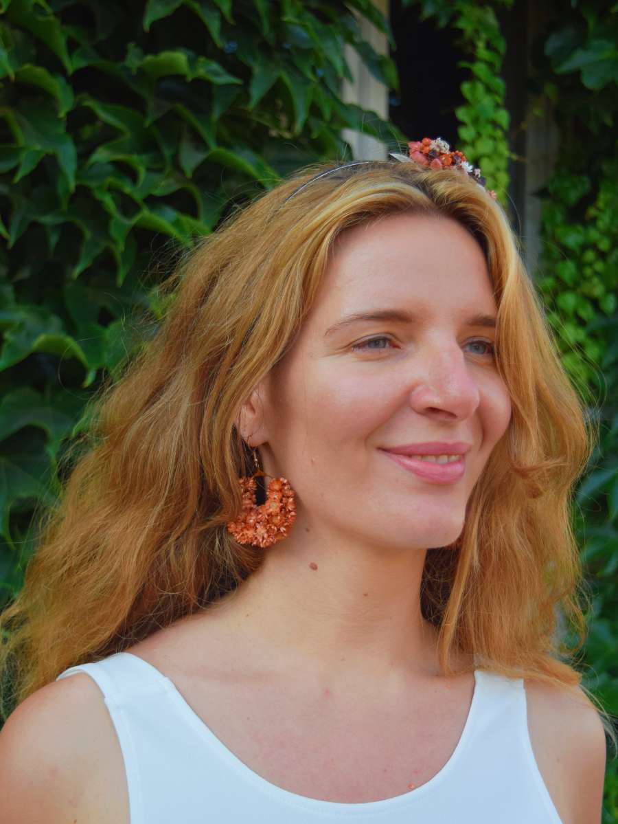 Over the Moon TERRACOTTA - earrings