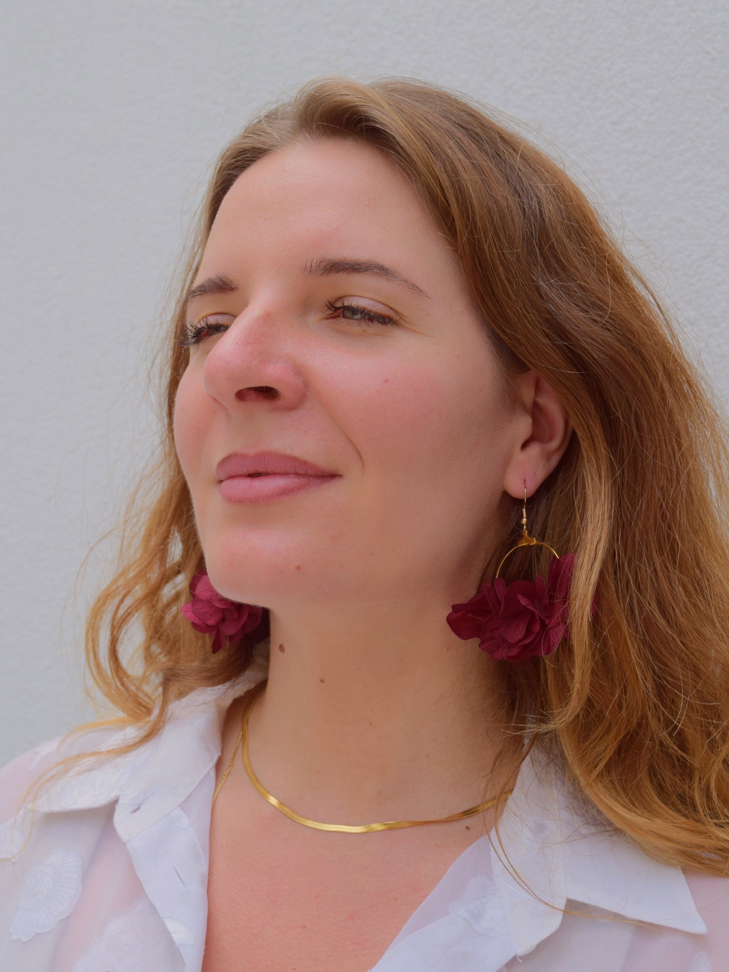 Flower Garden BORDEAUX - earrings