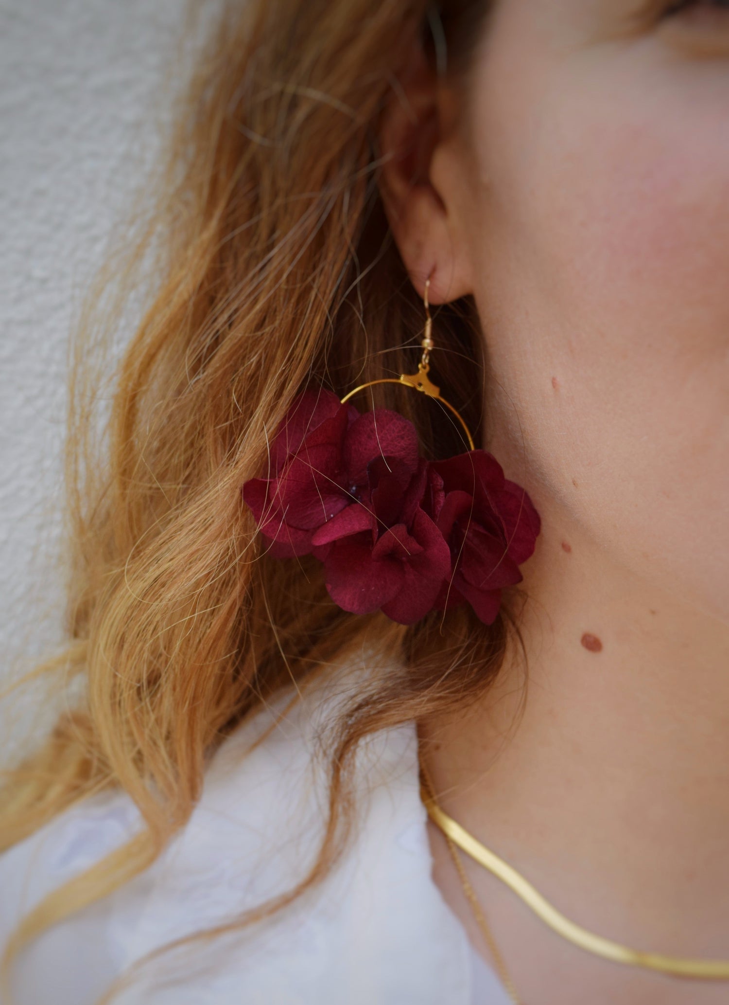Flower Garden BORDEAUX - earrings