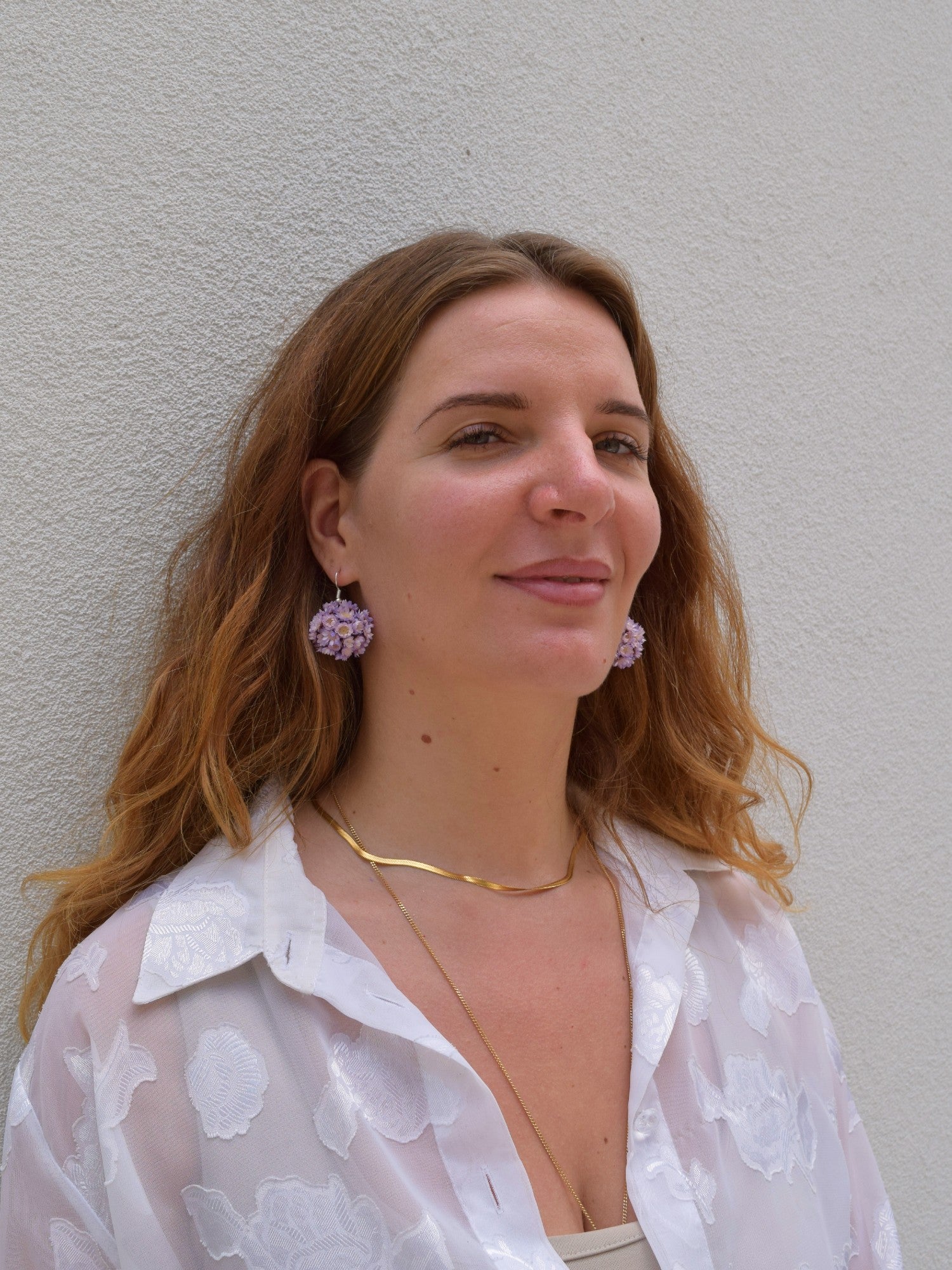 Double Scoop MAUVE - earrings