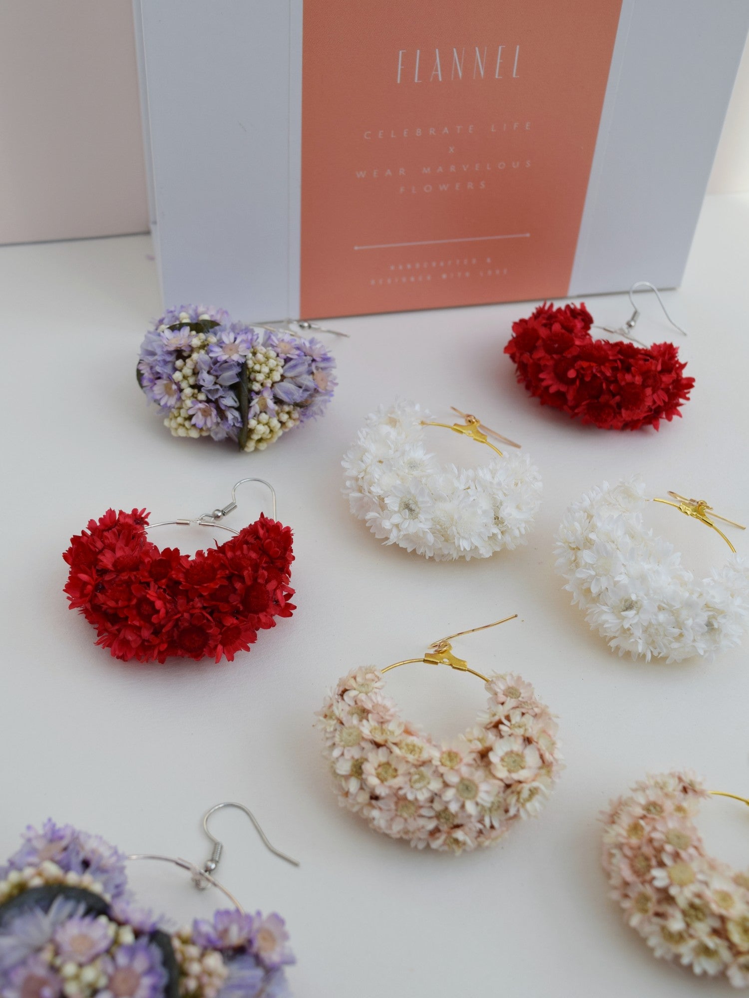 Over the Moon NUDE - earrings