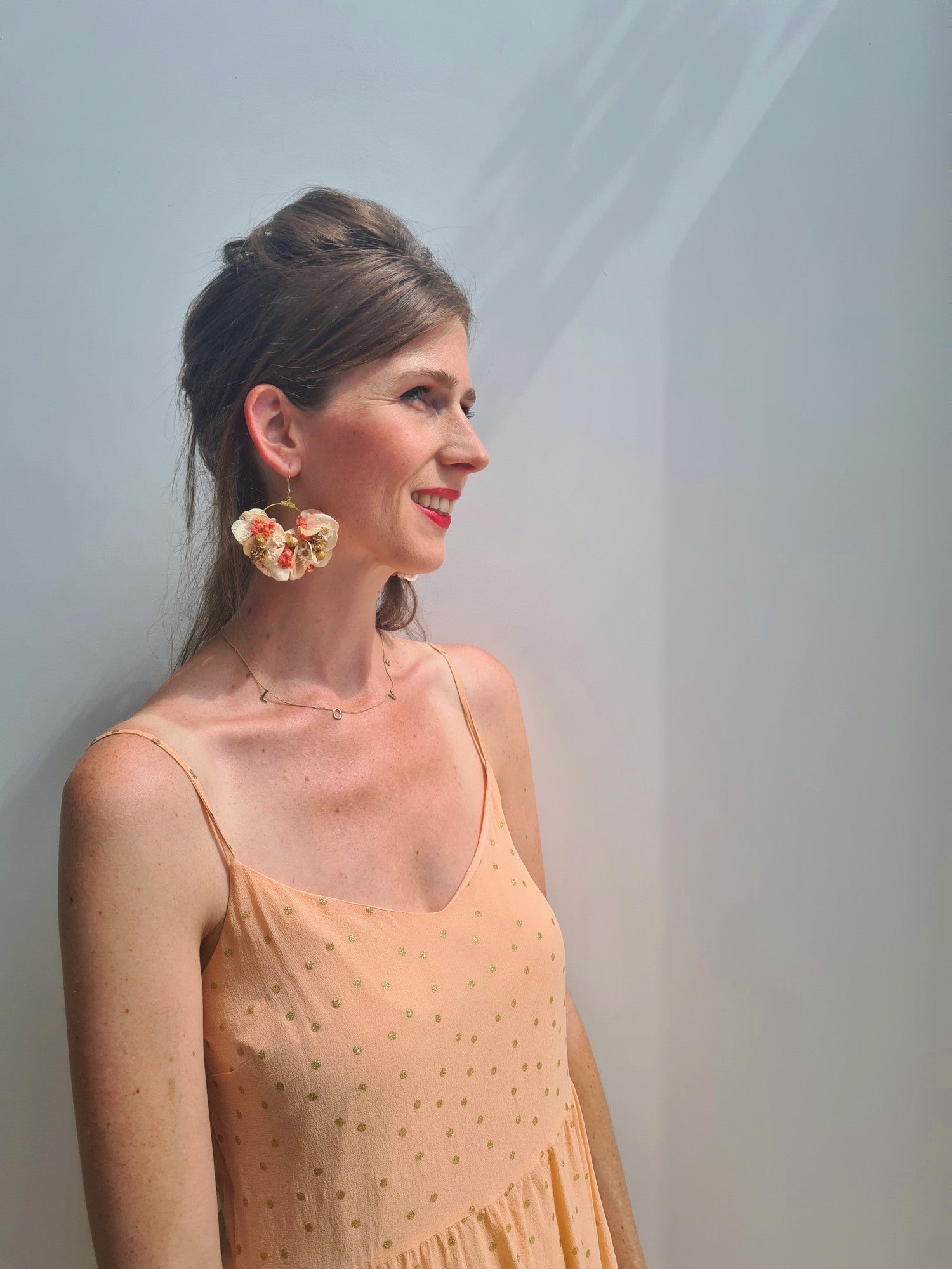 Holy Cow SALMON ROSE - earrings