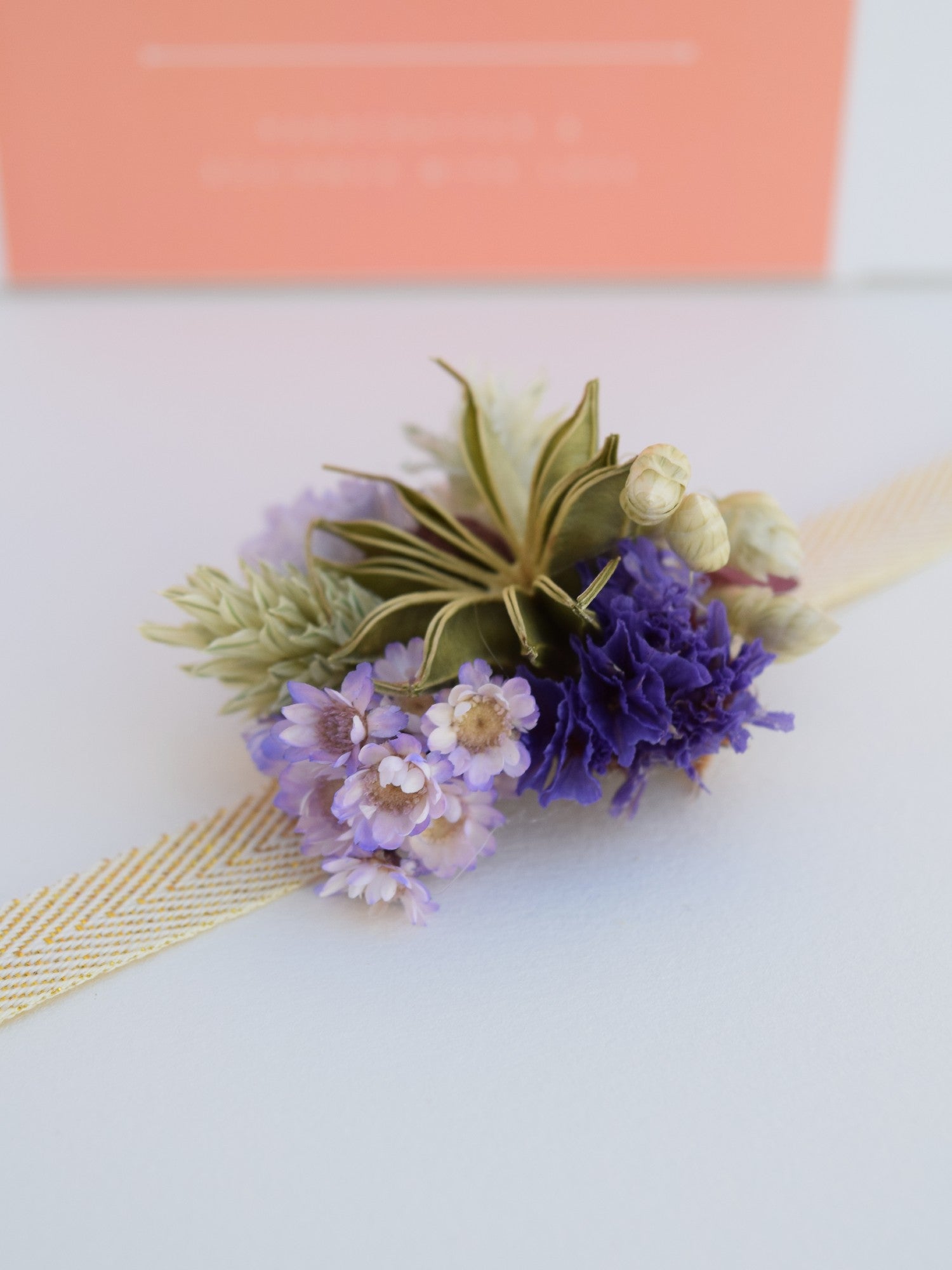 Purple rain - wrist corsage children