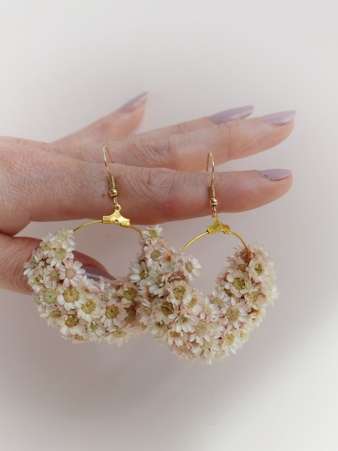 Over the Moon NUDE - earrings