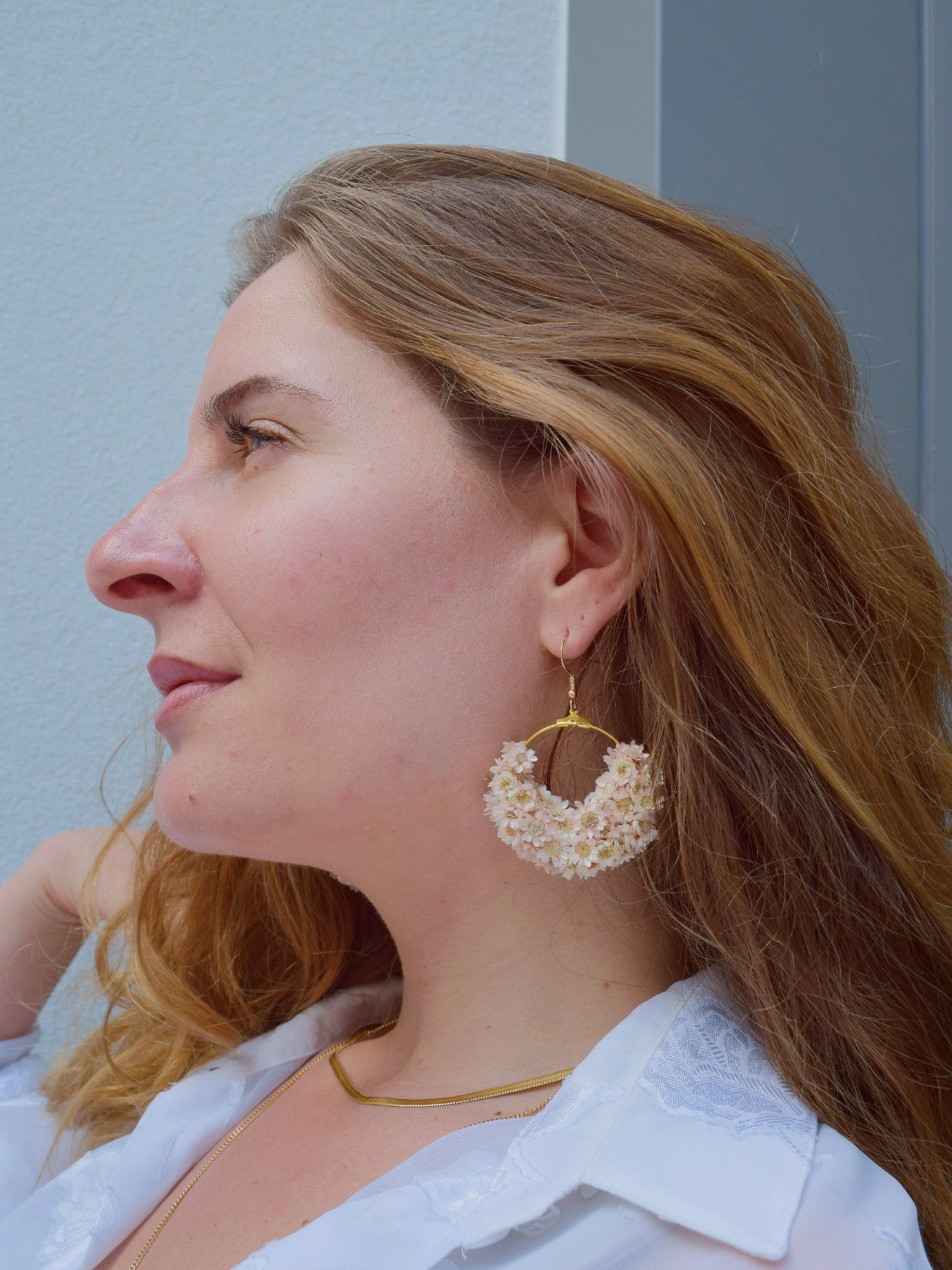 Over the Moon NUDE - earrings