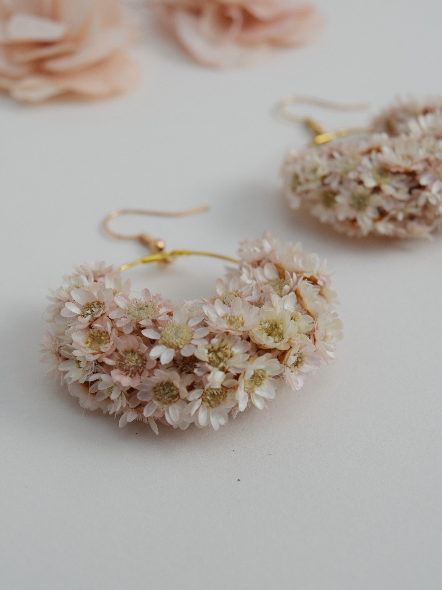 Over the Moon NUDE - earrings