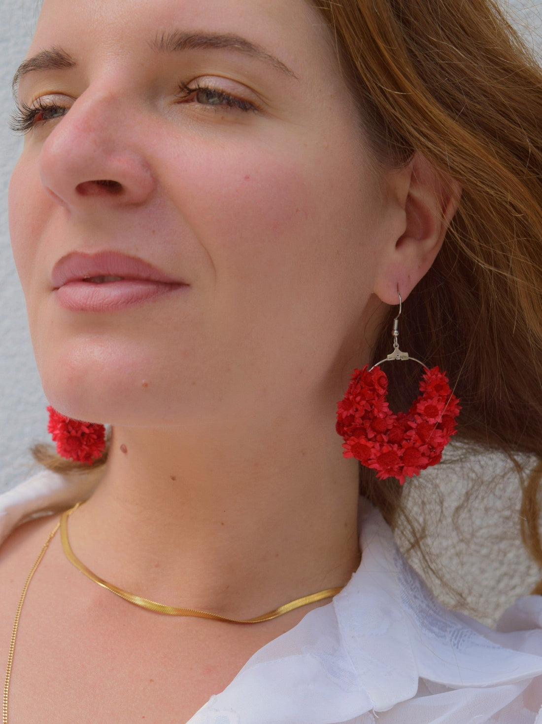 Over the Moon RED - earrings