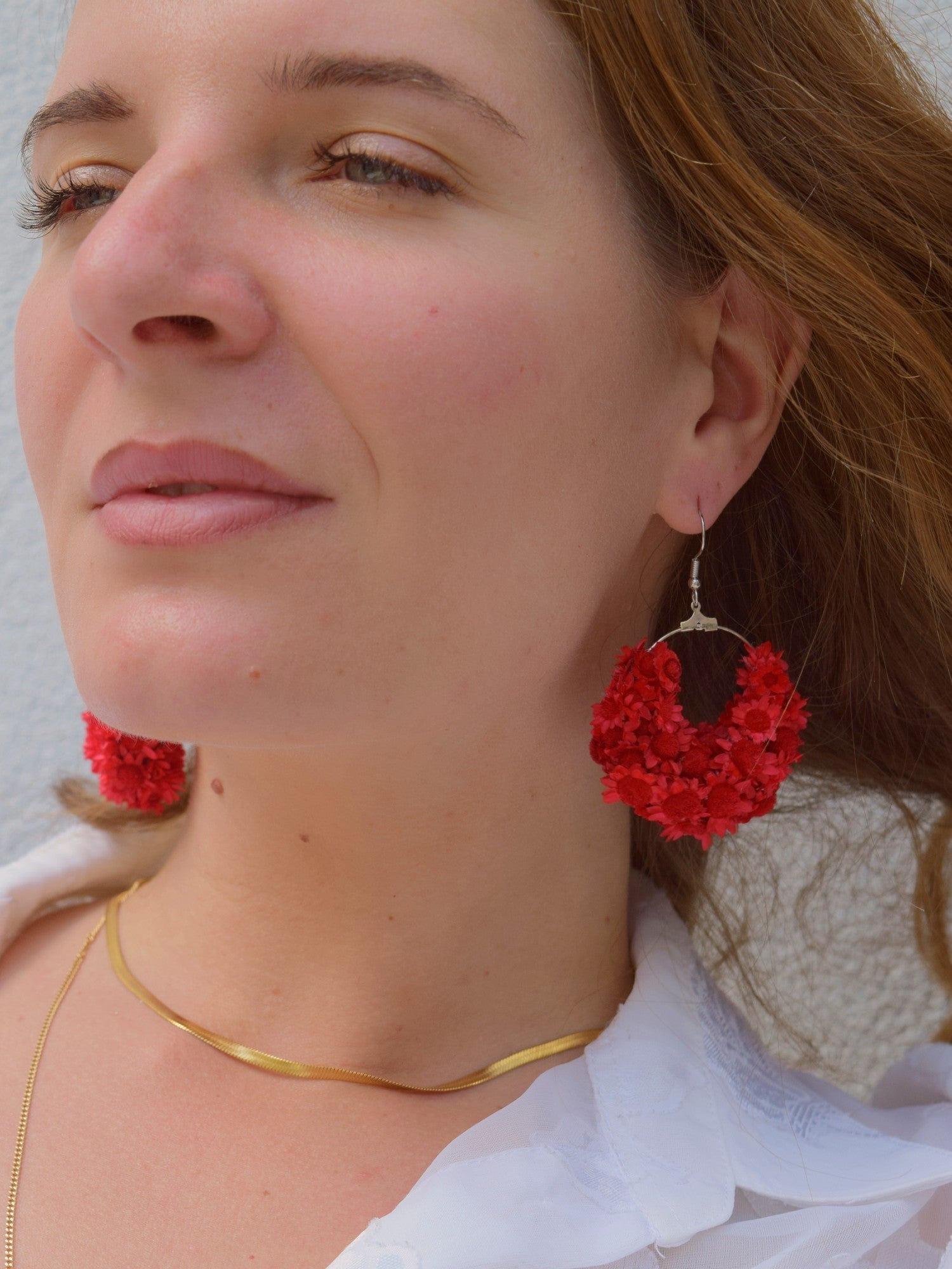 Over the Moon RED - earrings