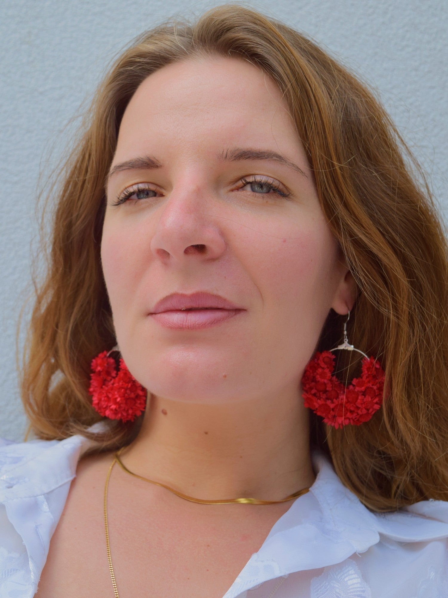 Over the Moon RED - earrings