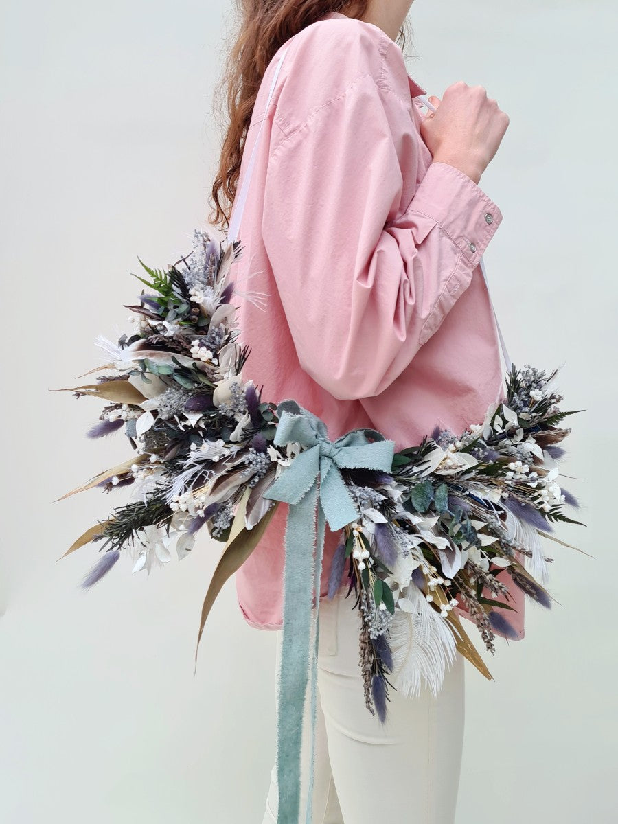 Blue skies - floral wreath