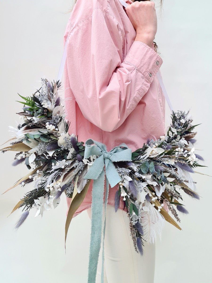 Blue skies - floral wreath