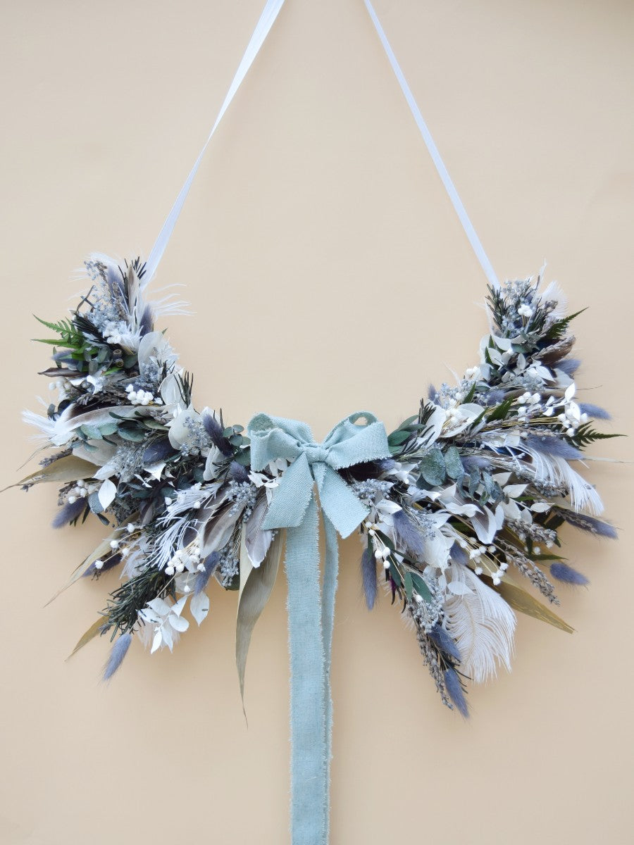 Blue skies - floral wreath