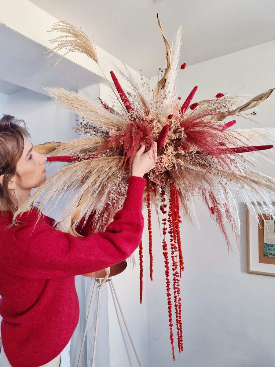 Pampas flower cloud