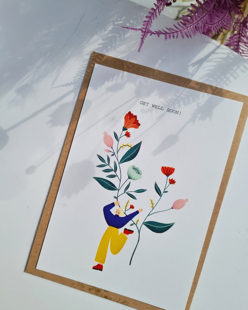 get WELL soon - Card