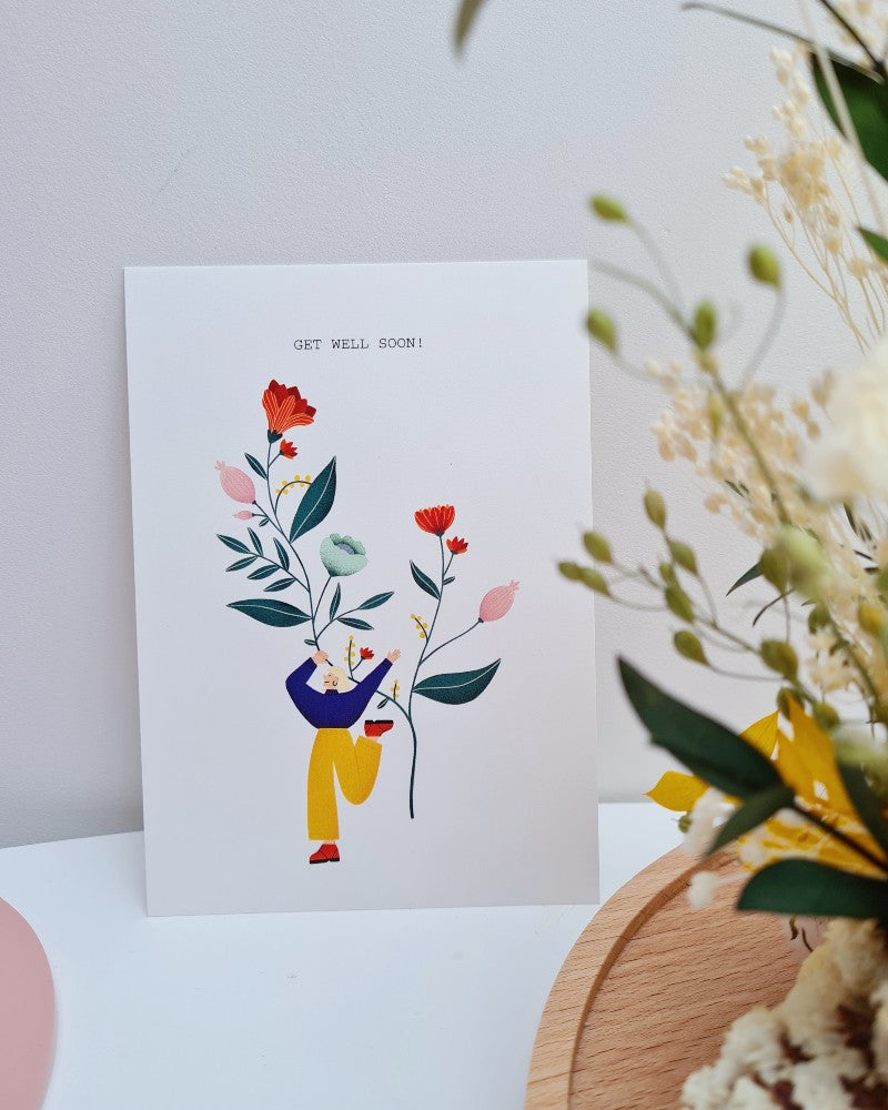 get WELL soon - Card