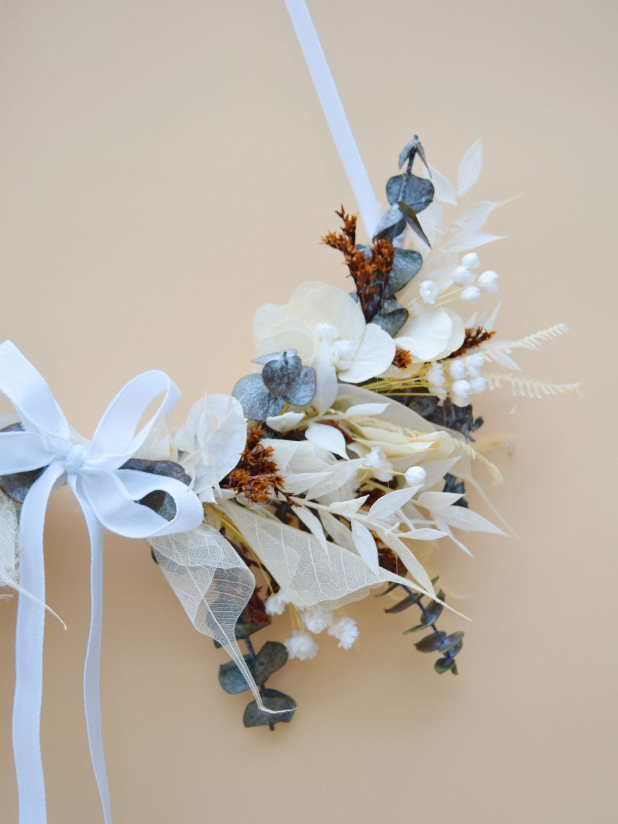 Blue skies - mini floral wreath