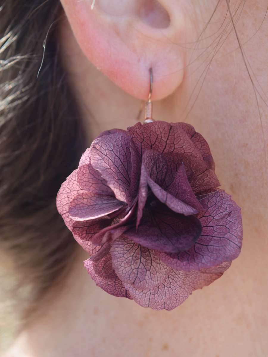 Flower Field DARK PURPLE - earrings