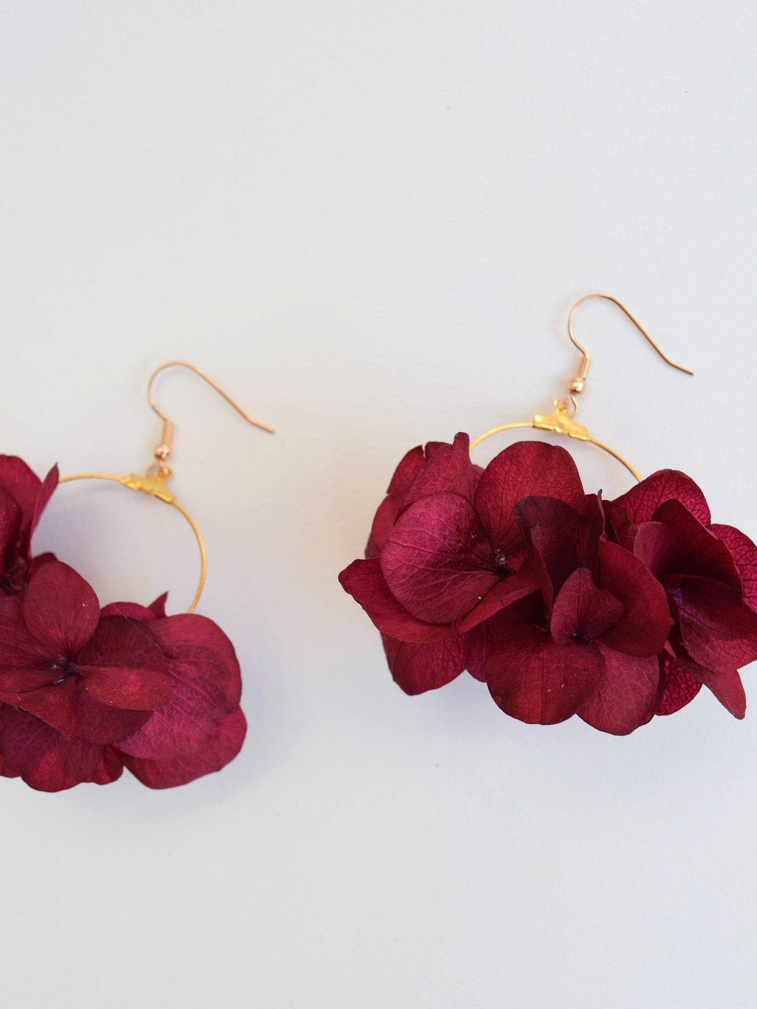 Flower Garden BORDEAUX - earrings