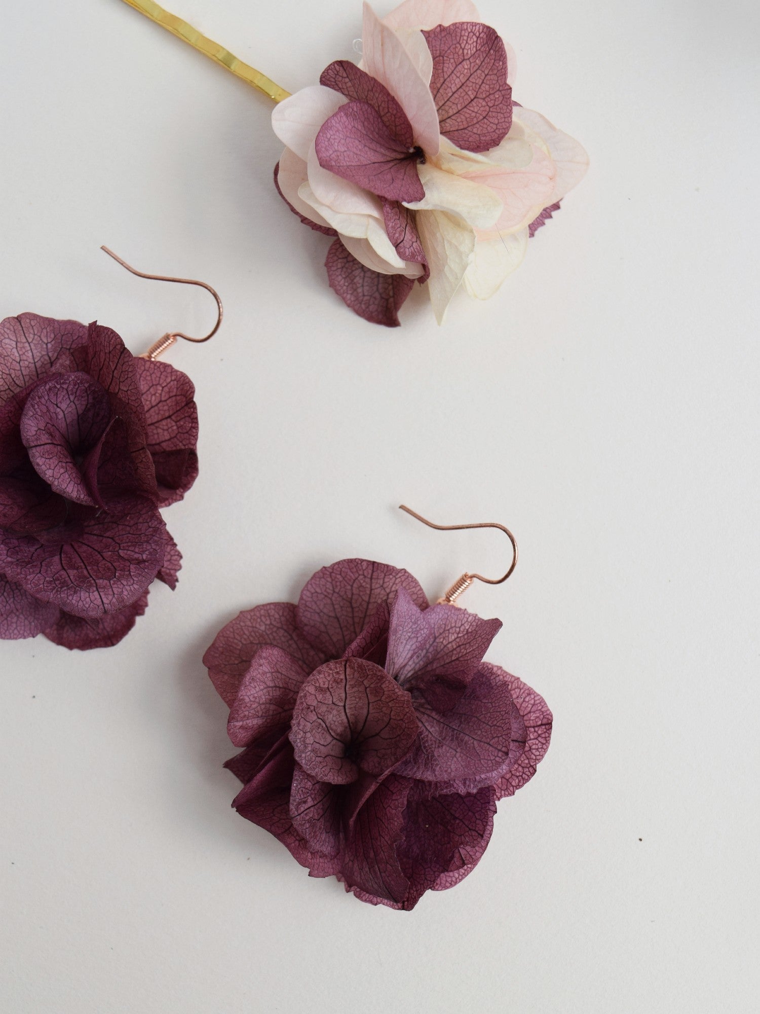 Flower Field DARK PURPLE - earrings