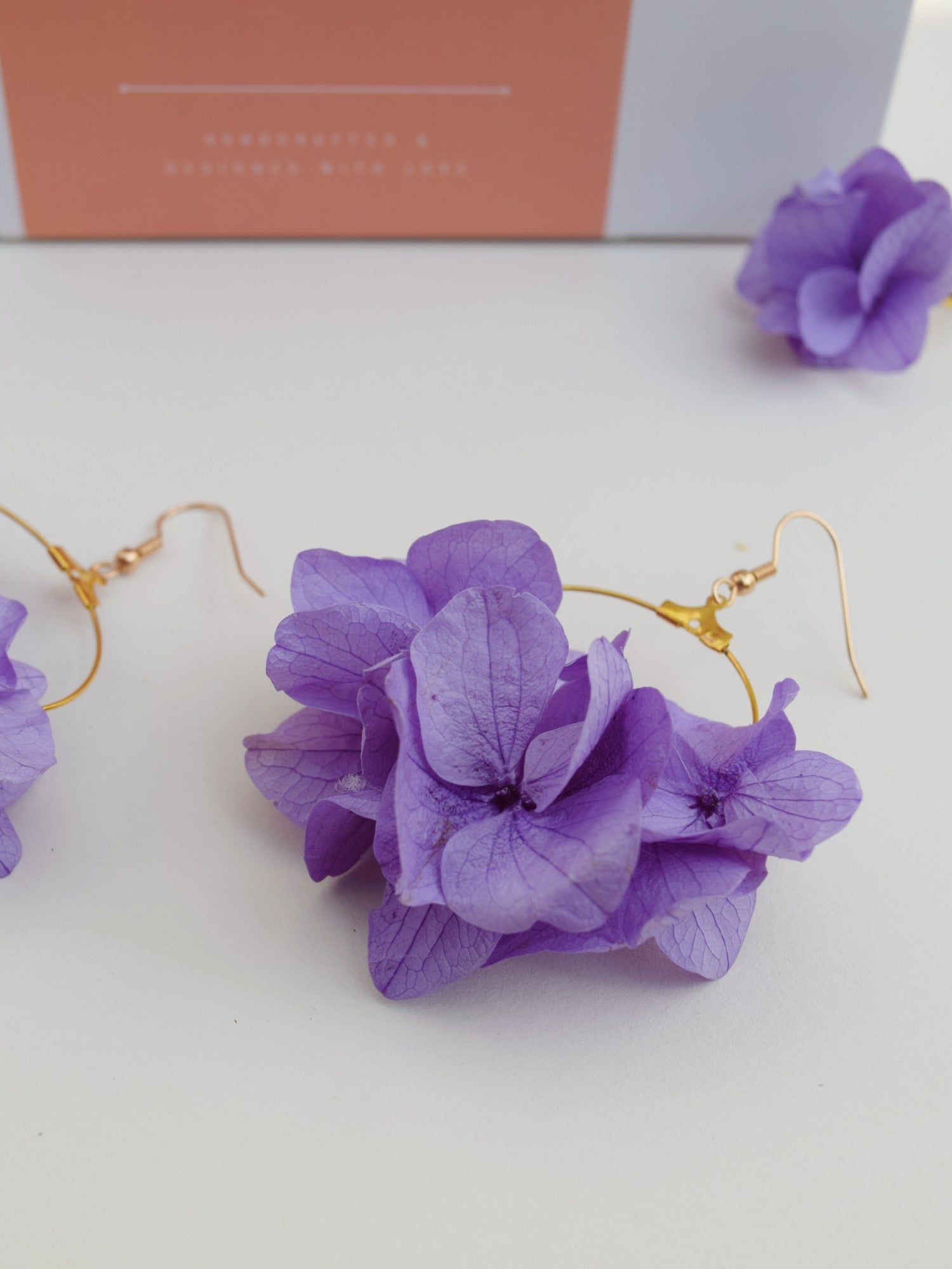 Flower Garden mauve - earrings