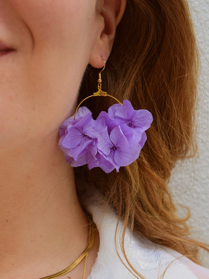 Flower Garden mauve - earrings