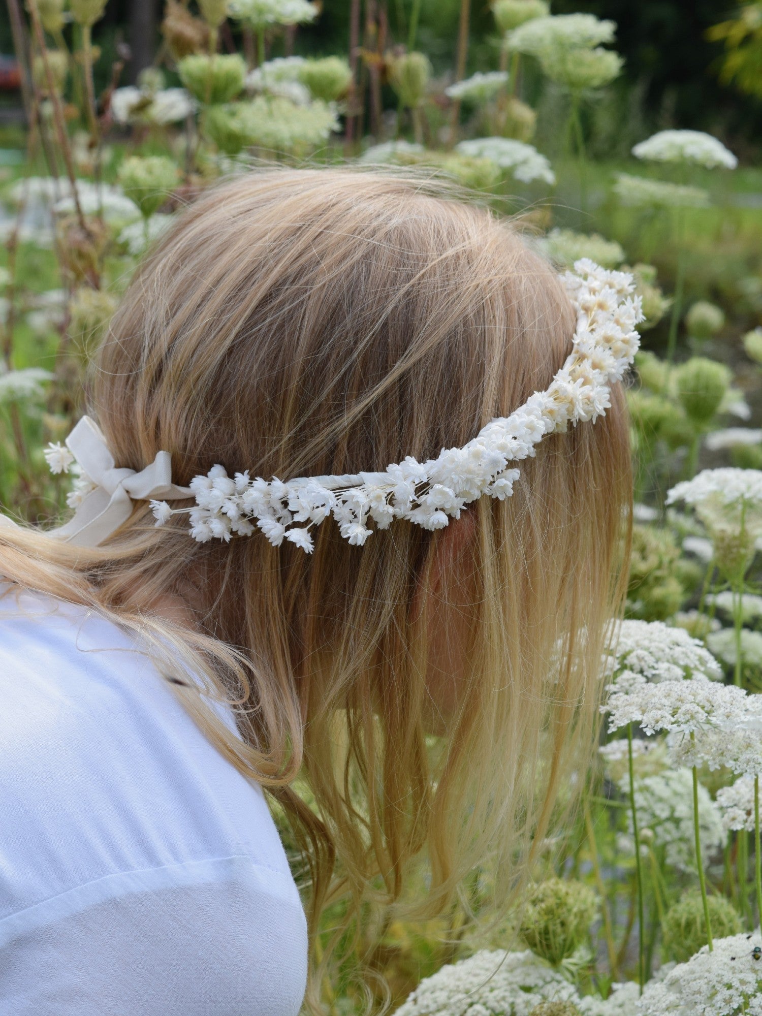 Monochrome WHITE - Flower crown