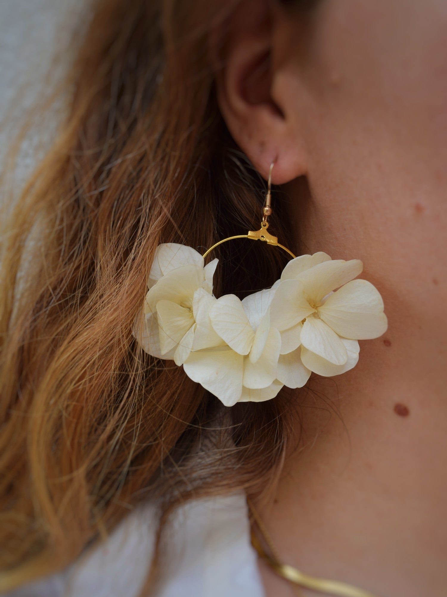 Flower Garden WHITE - earrings