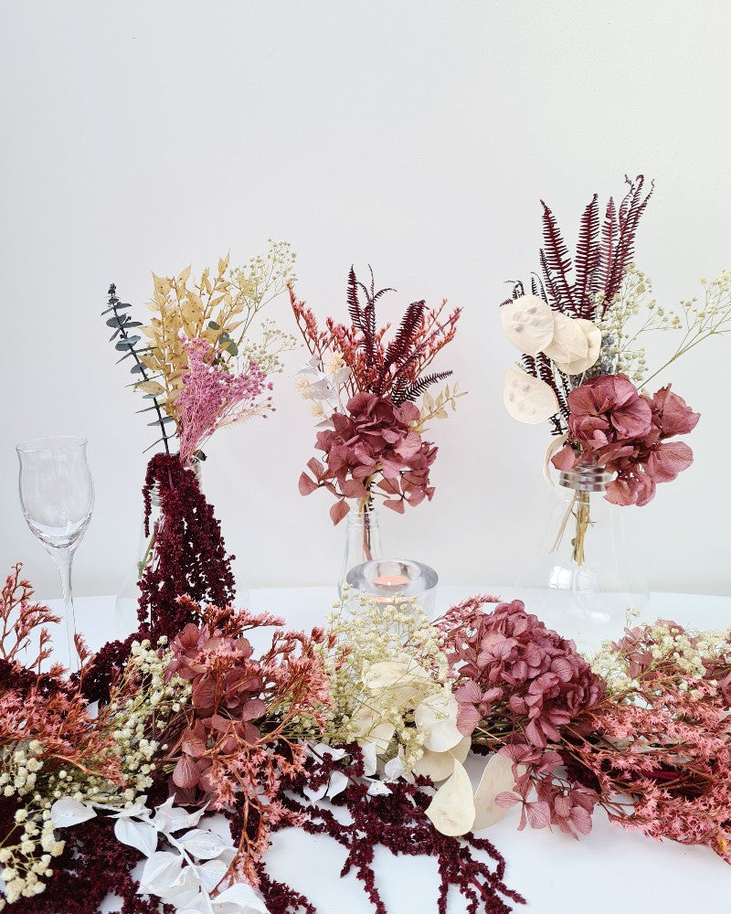 Vases with dried flowers - size S