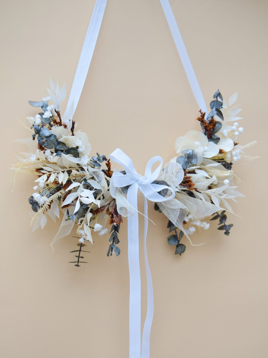 Blue skies - mini floral wreath