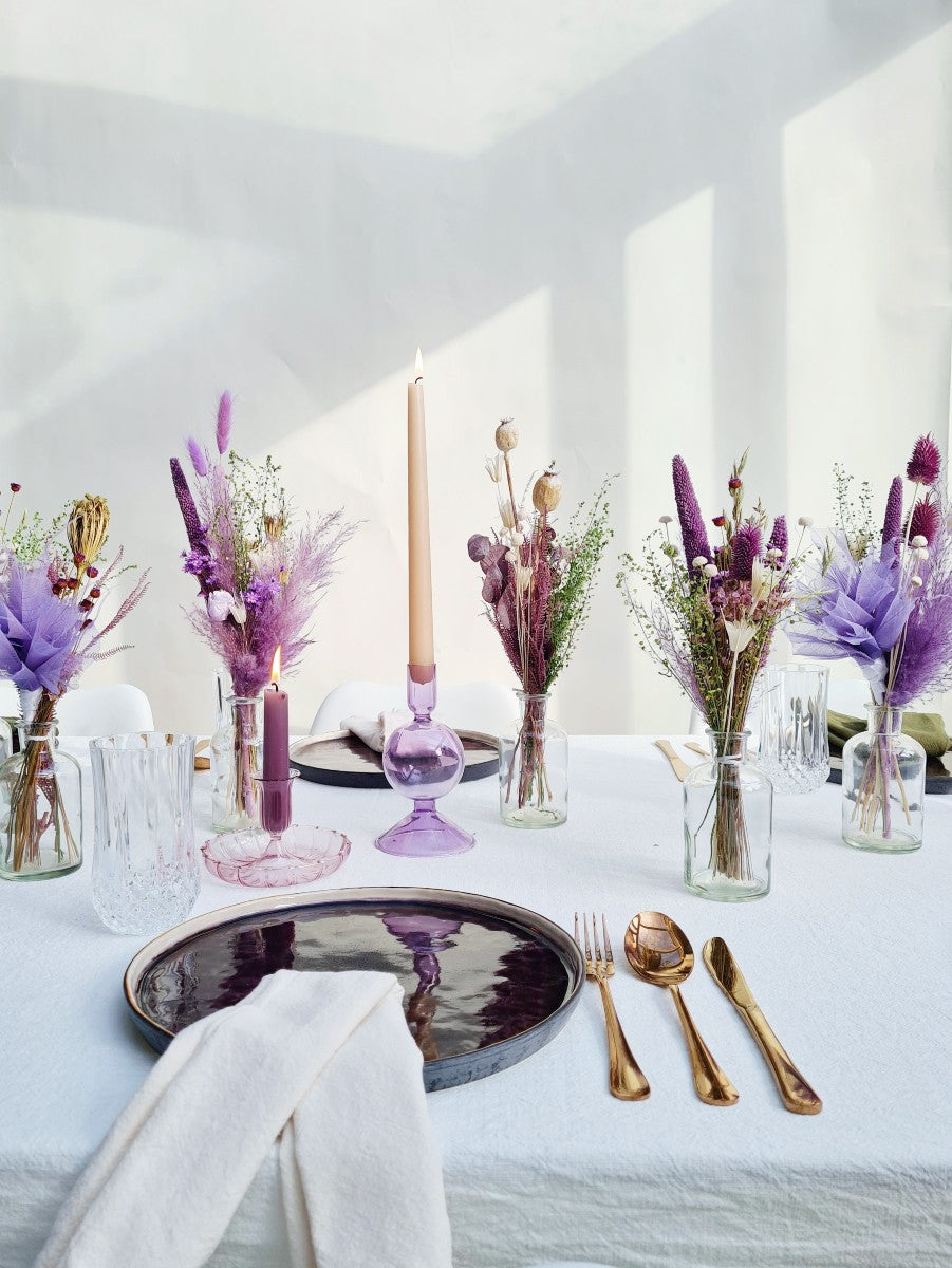 Vases with dried flowers - size M