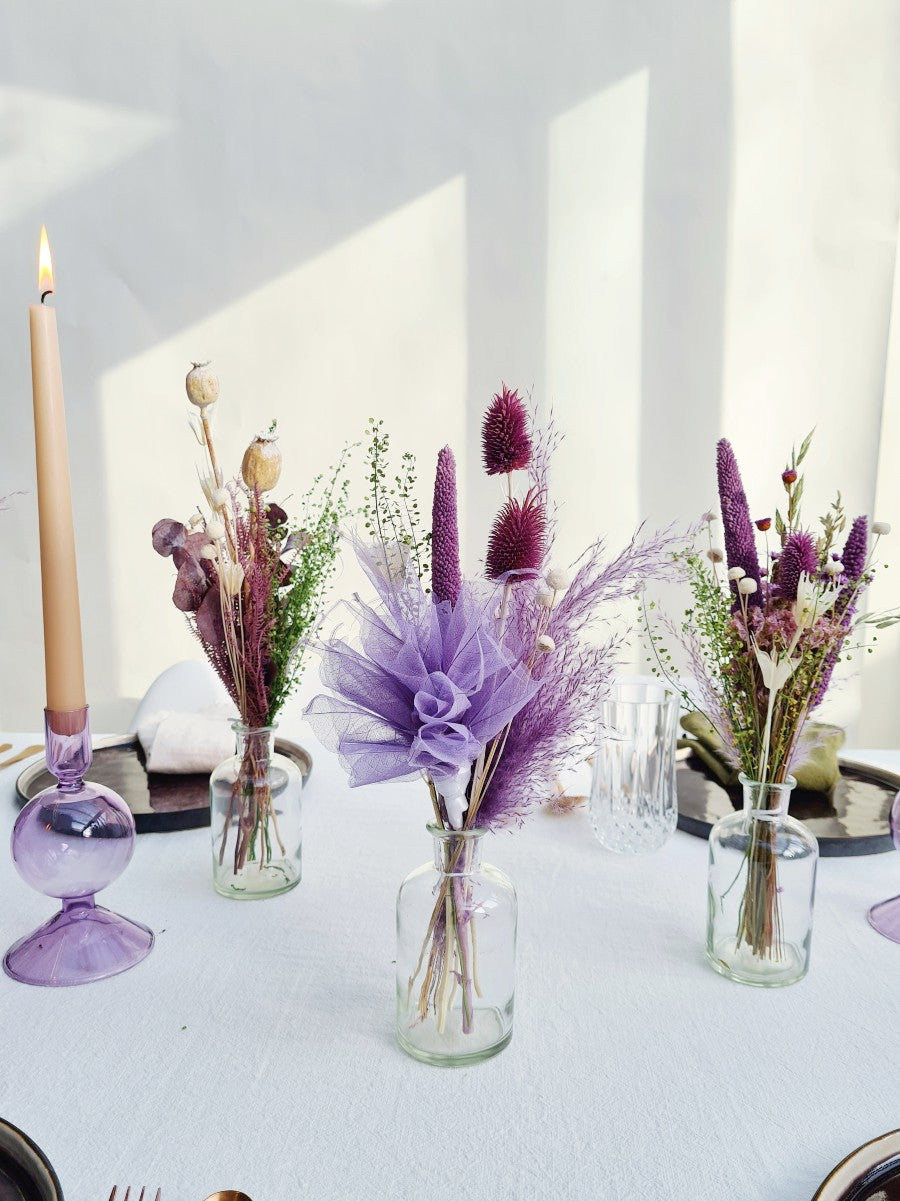 Vases with dried flowers - size M
